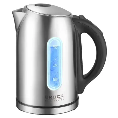 BROCK električno kuhalo za vodu, 1,7 l, 2200 W, nehrđajući čelik - WK 2302 D