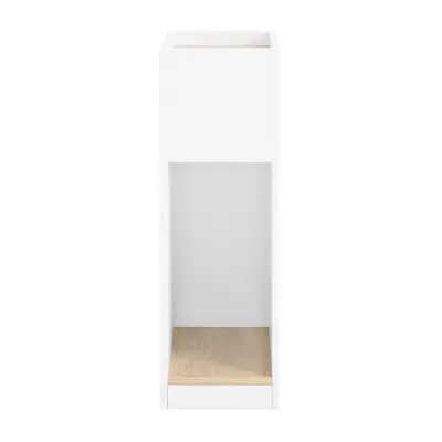 Ozka Noćni Ormarić s Dodacima za Pohranu Bijeli 20x35x60cm FBT171-WN