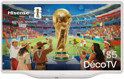 TV HISENSE 32S5Q, 81.3cm(32"), Déco TV, FHD 60Hz, Smart TB, VIDAA OS