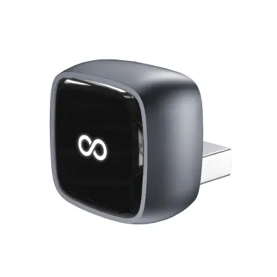 J20 bežični CarPlay adapter: Pretvarač žičanog u bežični CarPlay za iPhone Crna