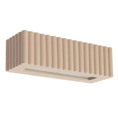 Zidna keramička lampa RIGATA taupe