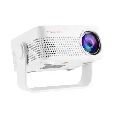Prijenosni kućni projektor s 3D i WiFi, podrška za 1080P, HDMI/USB/TF povezivost Bijela