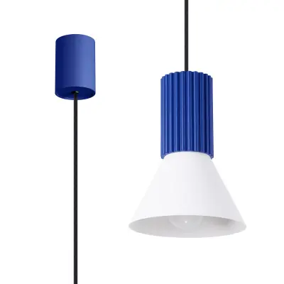 Viseća lampa ESTRIA 1 bijela/ultramarin