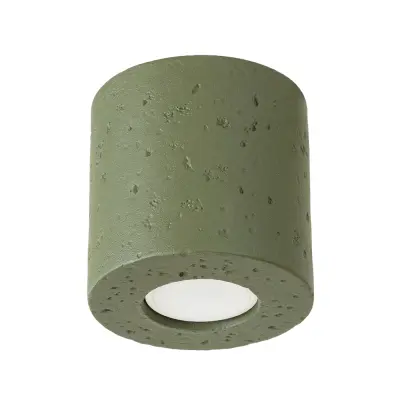Stropna lampa ORBIS beton maslinasto zelena