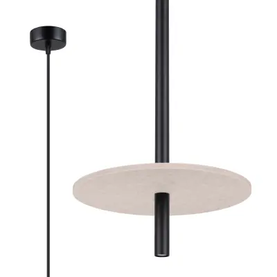Viseća lampa FELTRO 1 crna/bež