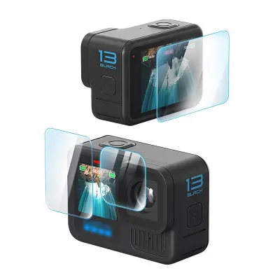 GoPro Hero 13 Black Komplet zaštitnika zaslona od kaljenog stakla [2 kom.] Providna