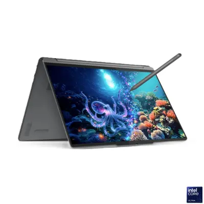 Laptop LENOVO Yoga 9i Aura Edition, 83LC002ESC, 35.6 cm (14'') 2.8K OLED Touch 120Hz, Ultra 7 258V, 32 GB RAM, 1 TB SSD, Intel Graphics 140V, W11P