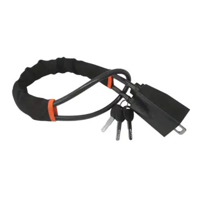 Dvostruka sigurnosna brava za automobil, čelična pletena sajla 70 cm + 3 ključa | CARLOCKRA