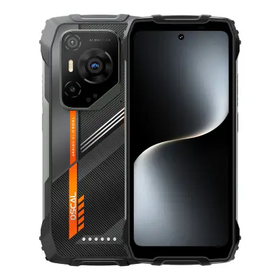 OSCAL PILOT 3 robusni pametni telefon 12 GB + 256 GB, crne boje