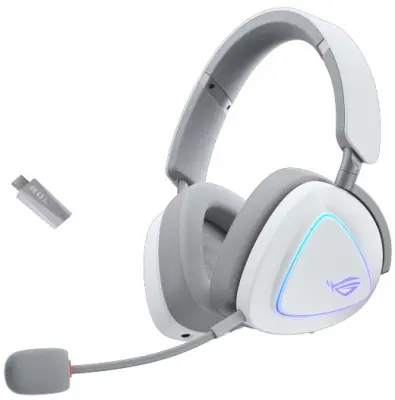 Gaming slušalice ASUS ROG Delta II, Wireless, Bluetooth, bijele