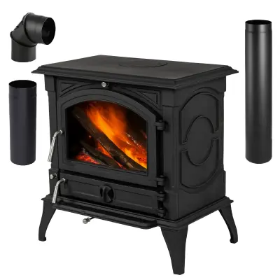 Kaminska peć - peć od lijevanog željeza s cijevima, ECODESIGN, A energetska klasa THUNDER® WESTA 17 kW