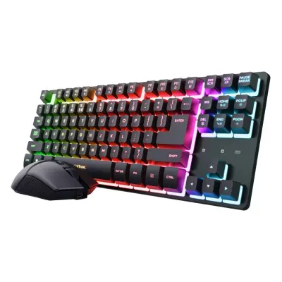 Trust gaming tipkovnica, HR I MIŠ, WLESS, THADO, crna