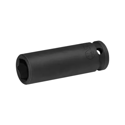 JETECH 1/2" Prigušni duboki utor 17mm, 6-točkovni, Chrome-Moly