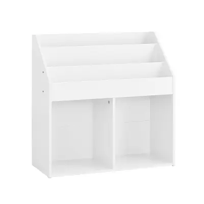 Montessori Polica za Knjige za Djecu Potiče Neovisnost i Uređenost 68x30x68cm KMB01-II-W