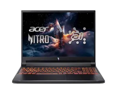 Laptop ACER Nitro V 16 AI, NH.U1GEX.00G, 40.6cm (16") IPS WUXGA 180Hz, AMD Ryzen 7 260, 32 GB RAM, 1 TB SSD, nVidia RTX 5060 8GB, FreeDOS