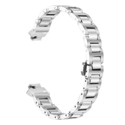 Elegantna narukvica od nehrđajućeg čelika kompatibilna s Fitbit Inspire/Inspire 2/HR - Uski dizajn Srebrna