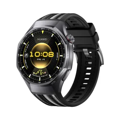Silikonska narukvica za sat kompatibilna s Huawei GT6 Pro 46mm - Stil s tipkom Crna