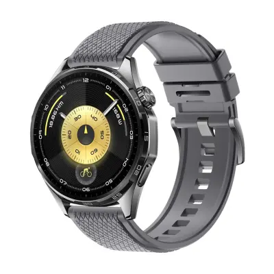 Fluororubber Strap Compatible with Huawei WATCH Ultimate2 - 22mm Replacement Band Siva