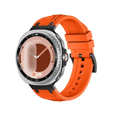 Narančasti silikonski remen kompatibilan sa Samsung Galaxy Watch8 - Siguran i udoban Narančasta