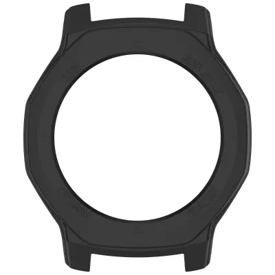 Hollow-out Armor Case Compatible with Amazfit T-Rex 3 Pro (44mm) - PC Protective Shell with Tempered Glass Crna