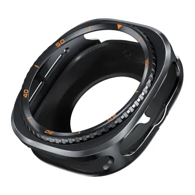 47mm Metal Protective Case Compatible with Samsung Galaxy Watch Ultra 7/8C - Transform Your Watch Crna Narančasta