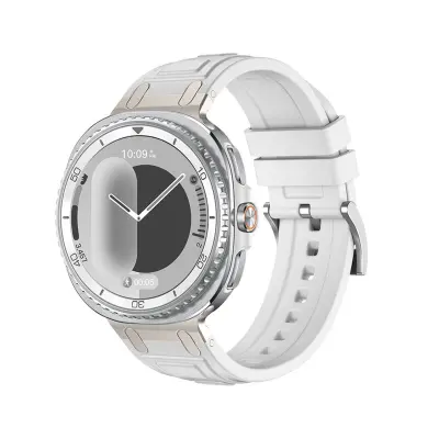 Silikonski remen za sat kompatibilan sa Samsung Galaxy Watch8 - Bijeli Bijela