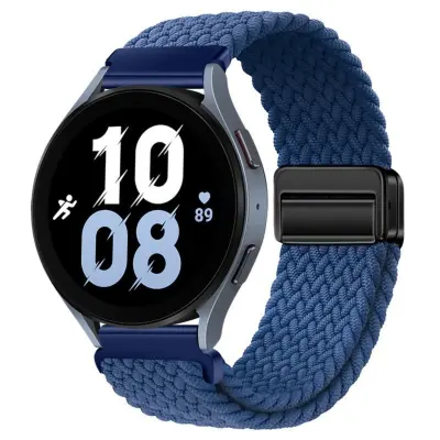 Najlonska tkana magnetska kopča za sat kompatibilna sa Samsung Watch 7/6 Crna
