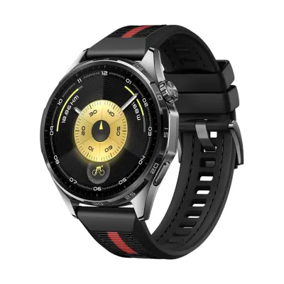 22mm Najlon Silikon Hibridna Narukvica za Sat Kompatibilna s Huawei GT6 - Crna Kopča Crna