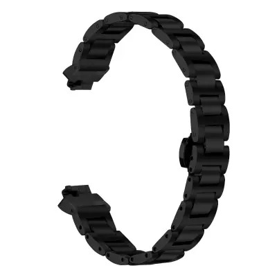 Elegantna narukvica od nehrđajućeg čelika kompatibilna s Fitbit Inspire/Inspire 2/HR - Uski dizajn Crna