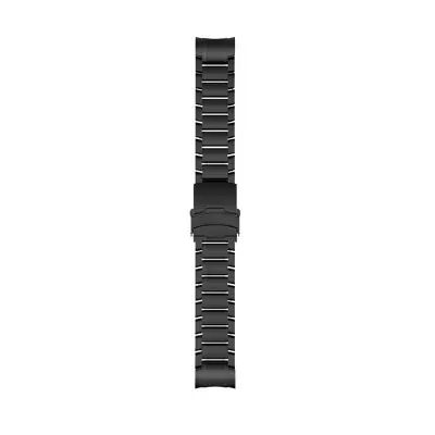 22mm remen od titana s brzim otpuštanjem i zakrivljenim krajem, kompatibilan s Garmin Quatix 8 i Fenix 7 Marq 2 Crna