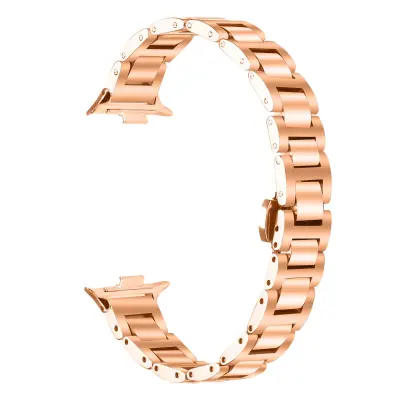 Elegantni remen za sat od nehrđajućeg čelika kompatibilan s Xiaomi 8 Pro/9 Pro i Redmi Watch 4/5 Ružičasto zlato