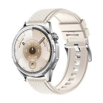 Fluororubber Strap Compatible with Huawei WATCH Ultimate2 - 22mm Replacement Band Starlight