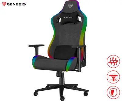 Gaming stolica Genesis Trit 660 RGB siva
