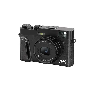 2.7K 48MP Digitalni fotoaparat sa 16x zumom i Hot Shoe-om Crna