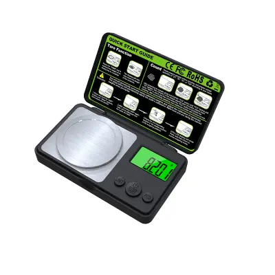 CX-555A Nakit Vaga 100g/0.001g - Visoko precizna džepna vaga Crna