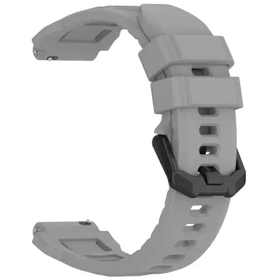Silikonska narukvica za sat 20 mm kompatibilna s Amazfit T-Rex 3 Pro (44 mm) - Više boja Siva