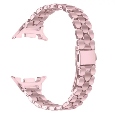 Elegantni remen od nehrđajućeg čelika s biserima, kompatibilan sa Samsung Galaxy Watch 8/8 Classic Ružičasta
