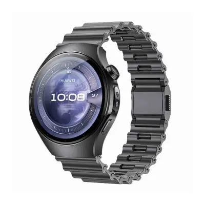 Metalna oceanska magnetska kopča 22 mm narukvica za sat Kompatibilna s Huawei Watch 5/GT6/GT5/Pro/4, Samsung pametnim satovima Siva