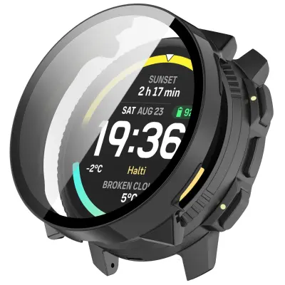 Zaštitna futrola kompatibilna sa Suunto Vertical 2, integrirana futrola od PC-a i kaljenog stakla Crna