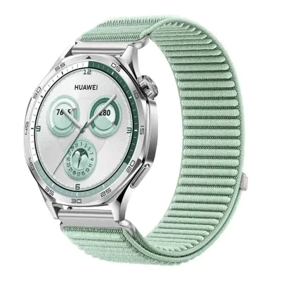 Najlonski tkani remen kompatibilan s Huawei Watch 5/GT6/GT5/Pro, Samsung, Garmin pametnim satovima - Više boja Zelena