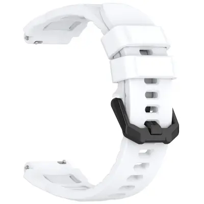 Silikonska narukvica za sat 20 mm kompatibilna s Amazfit T-Rex 3 Pro (44 mm) - Više boja Bijela