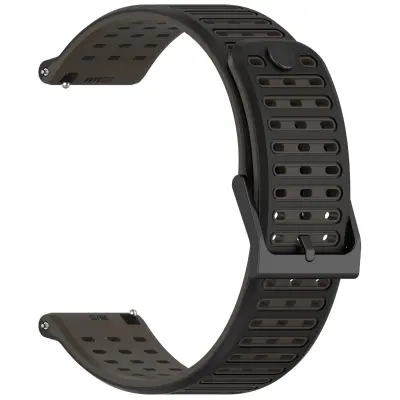 Narukvica za sat od tekućeg silikona širine 22 mm, kompatibilna sa Suunto Vertical 2 - Više boja Crna