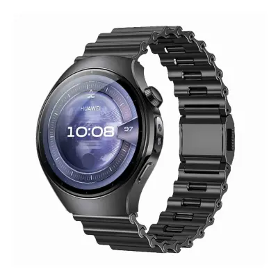 Metalna oceanska magnetska kopča 22 mm narukvica za sat Kompatibilna s Huawei Watch 5/GT6/GT5/Pro/4, Samsung pametnim satovima Crna