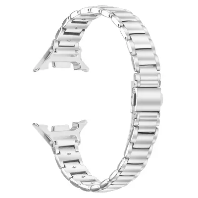 Elegantni remen od nehrđajućeg čelika s trostrukim perlama, kompatibilan sa Samsung Galaxy Watch8/8 Classic Srebrna