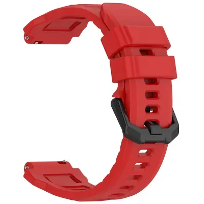 Silikonska narukvica za sat 20 mm kompatibilna s Amazfit T-Rex 3 Pro (44 mm) - Više boja Crvena