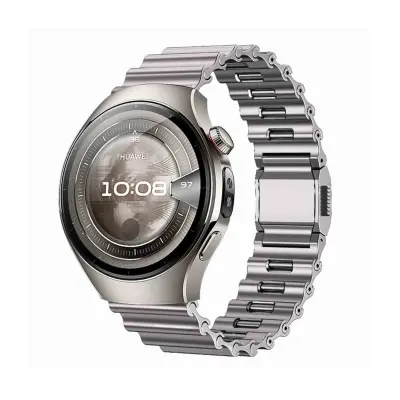 Metalna oceanska magnetska kopča 22 mm narukvica za sat Kompatibilna s Huawei Watch 5/GT6/GT5/Pro/4, Samsung pametnim satovima Titanij