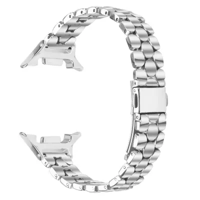 Elegantni remen od nehrđajućeg čelika s biserima, kompatibilan sa Samsung Galaxy Watch 8/8 Classic Srebrna
