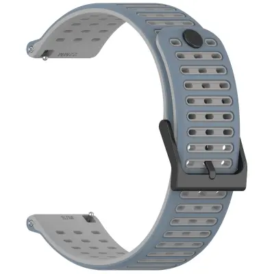 Narukvica za sat od tekućeg silikona širine 22 mm, kompatibilna sa Suunto Vertical 2 - Više boja Siva