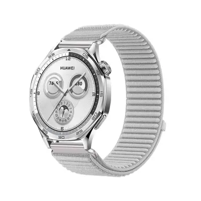 Najlonski tkani remen kompatibilan s Huawei Watch 5/GT6/GT5/Pro, Samsung, Garmin pametnim satovima - Više boja Siva