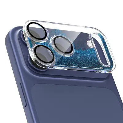 PC Štitnik za leću kamere kompatibilan s iPhone 17 Pro Max - Otporan na ogrebotine i udarce Plava